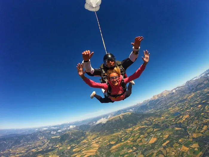 free fall in parachute Gap / Tallard